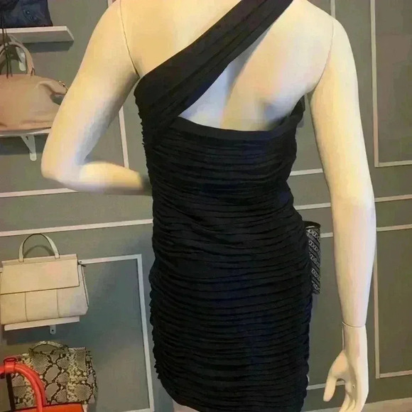 Laundry by Shelli Segal Little Navy Blue Stretch Midi Dress size 10 - Picture 6 of 10